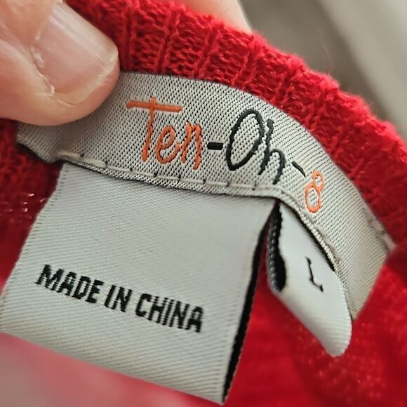 Ten-Oh-8 Red Sweater Tunic - Picture 6 of 9